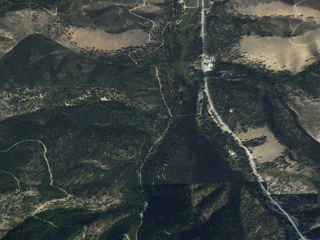 Aerial image of Indian Trees Campground