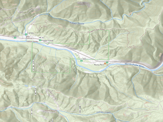 USGS topographic map of Indian Valley