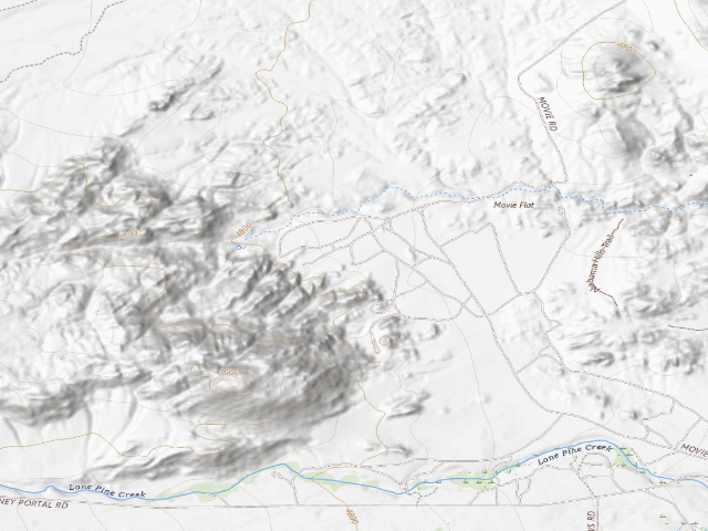 USGS topographic map of Inyo County