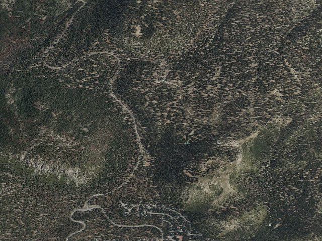 Aerial image of Inyo National Forest