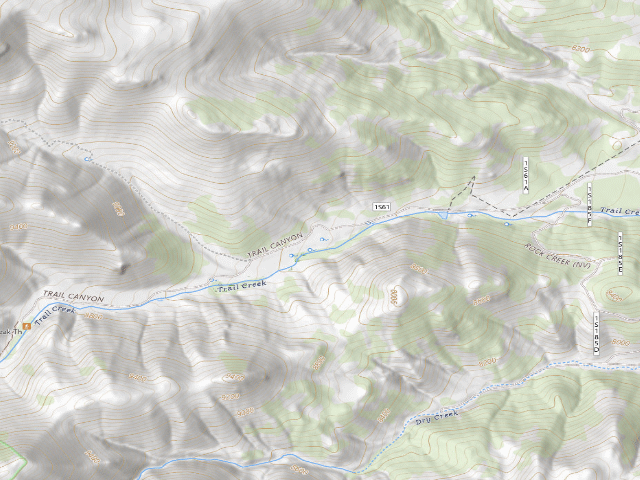USGS topographic map of Inyo National Forest