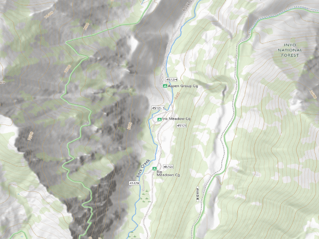 USGS topographic map of Iris Meadow Cg