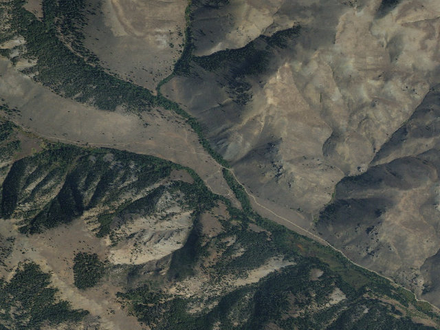 Aerial image of Iron Bog Campground