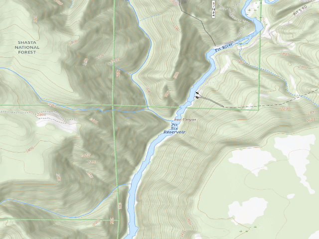 USGS topographic map of Iron Canyon West