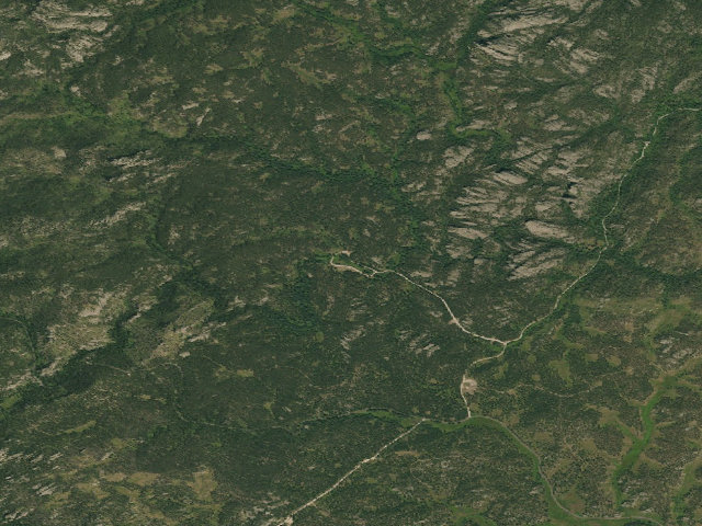 Aerial image of Iron Creek Horse Camp