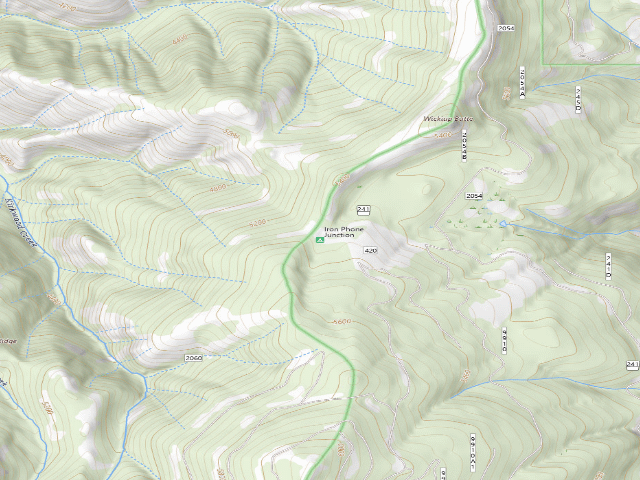 USGS topographic map of Iron Phone Junction