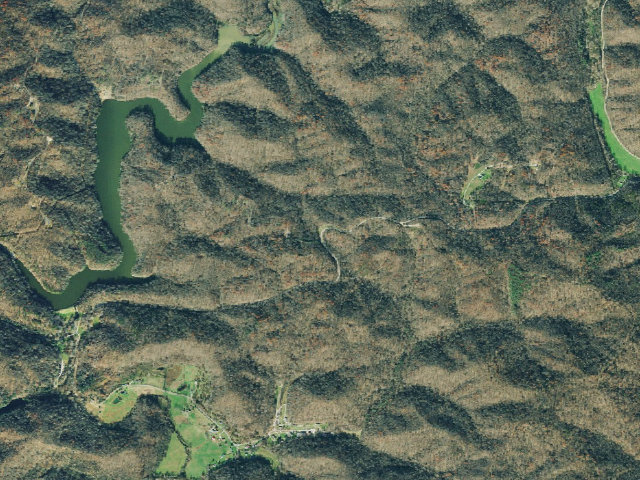 Aerial image of Iron Ridge Campground