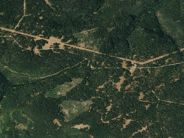 Aerial image of Iron Springs Campground
