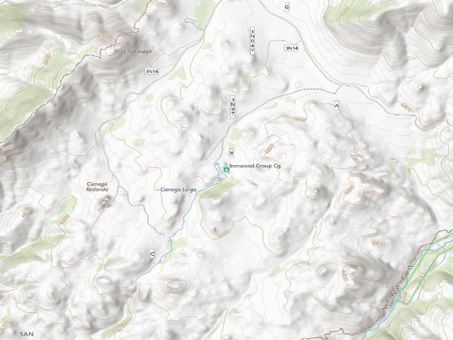 USGS topographic map of Ironwood Group Cg