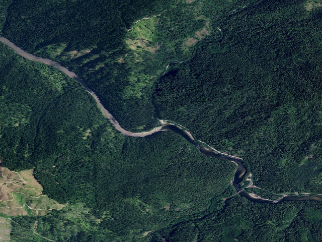 Aerial image of Isabella Landing Camp