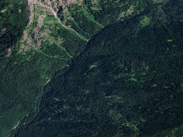 Aerial image of Isabella Point Camp