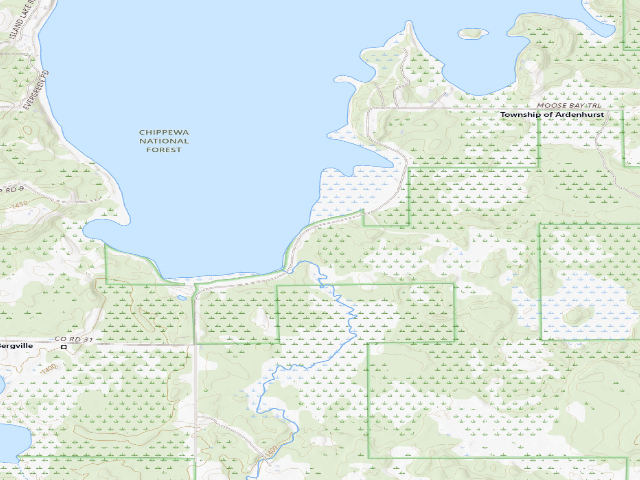 USGS topographic map of Island Lake B43