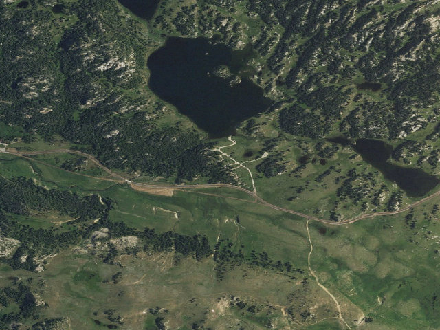 Aerial image of Island Lake