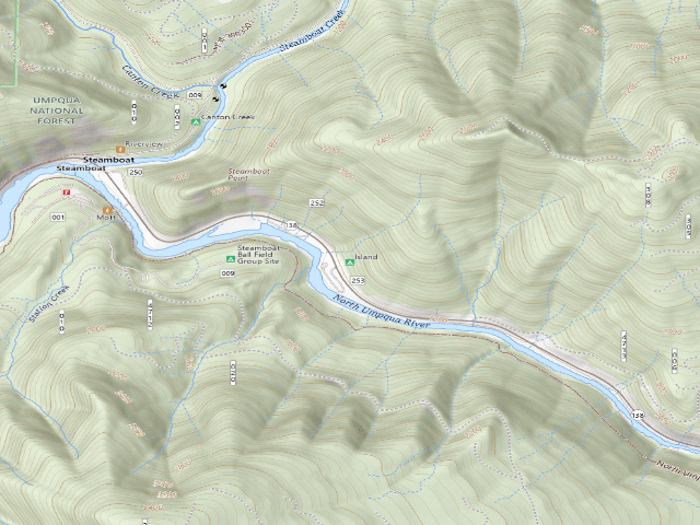 USGS topographic map of Island