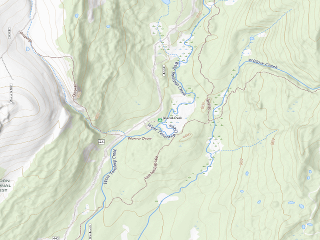 USGS topographic map of Island Park