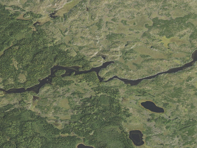 Aerial image of Island River