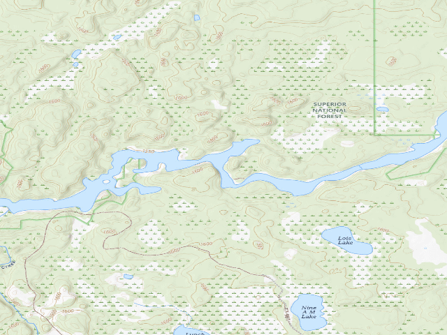 USGS topographic map of Island River