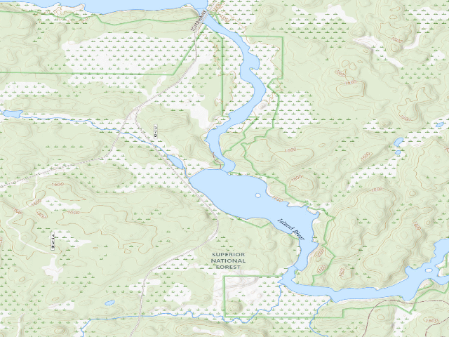 USGS topographic map of Island River Site3