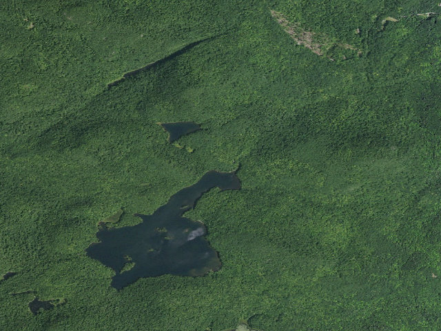 Aerial image of Jabe Pond Campsite 1 (Lake George Wild Forest)