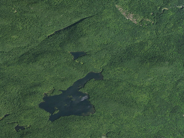 Aerial image of Jabe Pond Campsite 2 (Lake George Wild Forest)