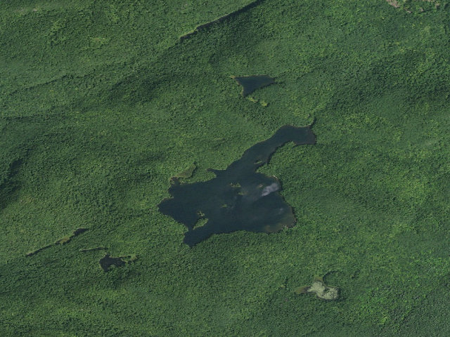 Aerial image of Jabe Pond Campsite 3 (Lake George Wild Forest)