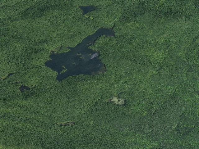 Aerial image of Jabe Pond Campsite 6 (Lake George Wild Forest)