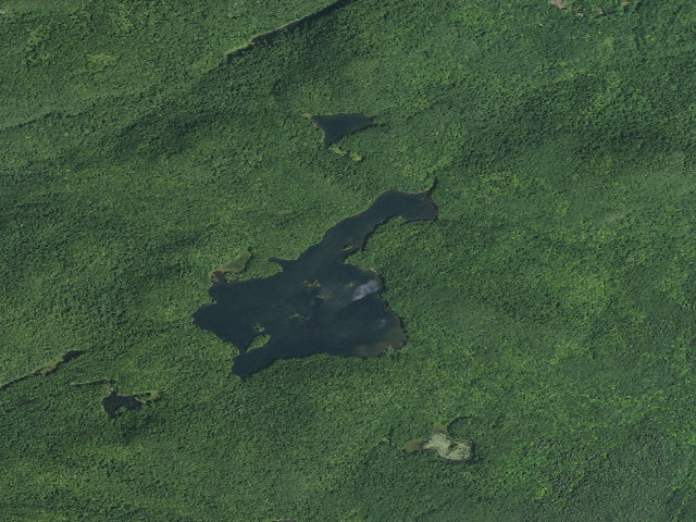 Aerial image of Jabe Pond Campsite 7 (Lake George Wild Forest)