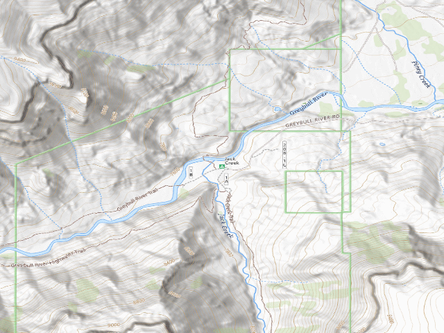 USGS topographic map of Jack Creek
