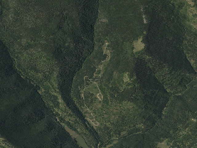 Aerial image of Jacks Creek Campground