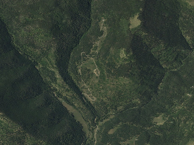 Aerial image of Jacks Creek Horse Camp