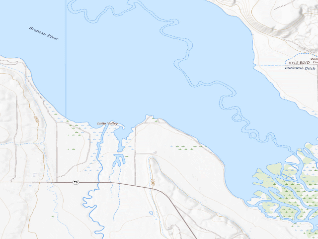 USGS topographic map of Jacks Creek
