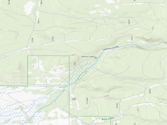 USGS topographic map of Jackson Creek Forest Camp