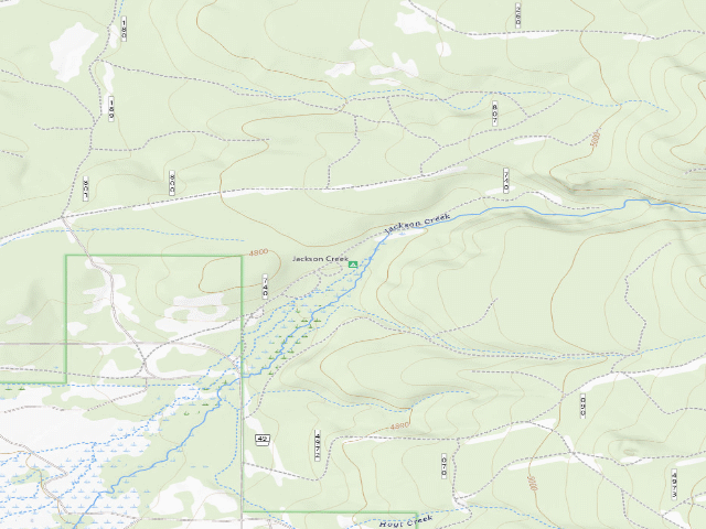 USGS topographic map of Jackson Creek