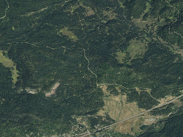 Aerial image of Jackson Dispersed Campground