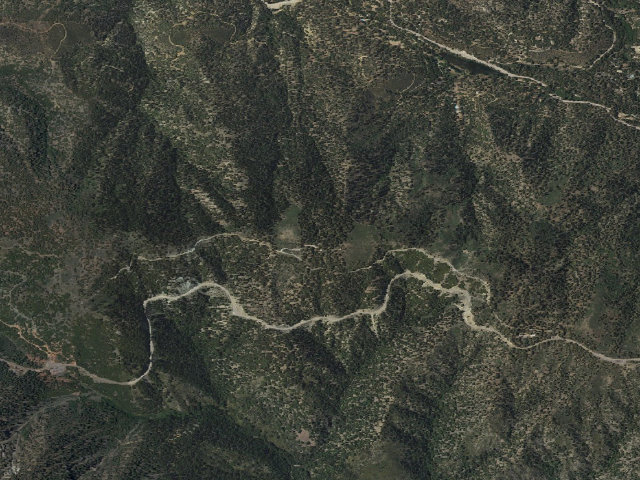 Aerial image of Jackson Flat Campground
