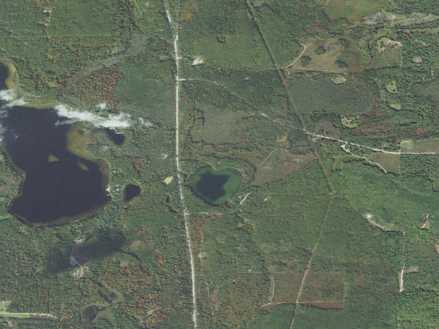 Aerial image of Jackson Lake State Forest Campground