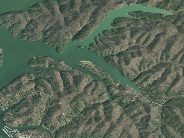 Aerial image of Jacobs Creek Campground