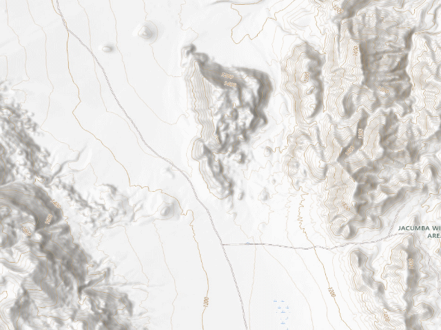 USGS topographic map of Jacumba Wilderness