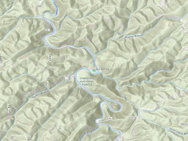 USGS topographic map of Jake Best Cg