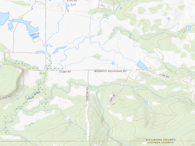 USGS topographic map of James Collins (James Collins WMA)