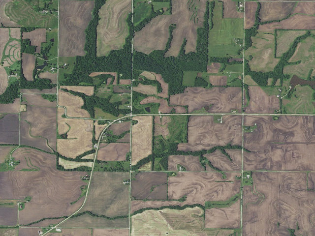 Aerial image of James D. Christie Conservation Area