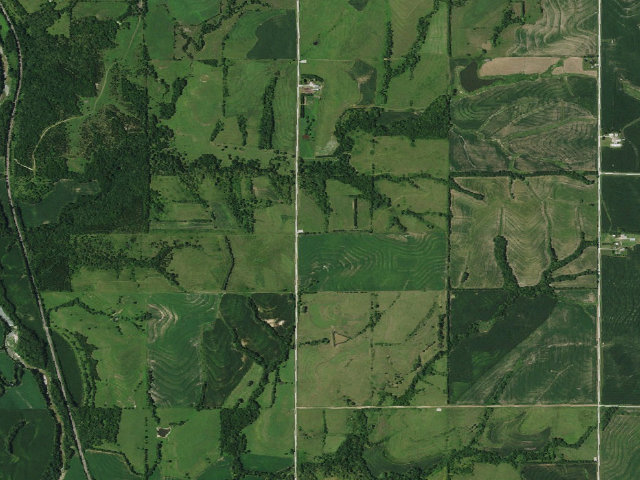 Aerial image of James N. Douglas WMA