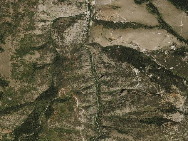 Aerial image of Jarbidge Campground