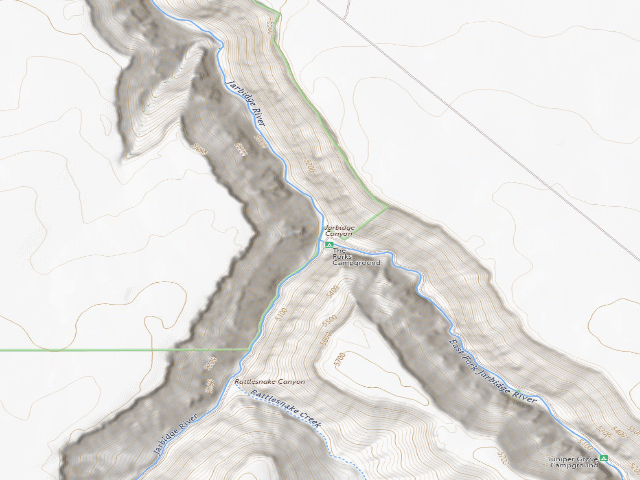 USGS topographic map of Jarbidge Wild And Scenic River