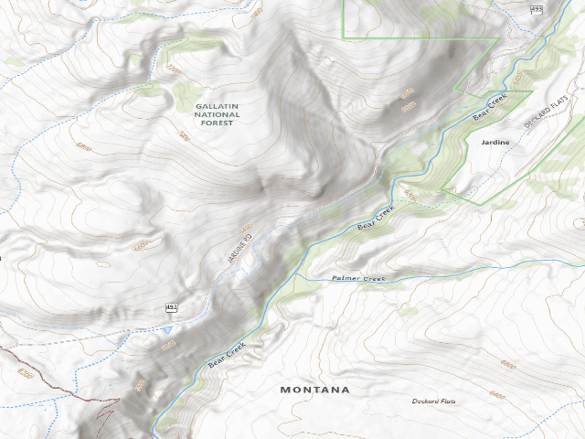 USGS topographic map of Jardine Road-001