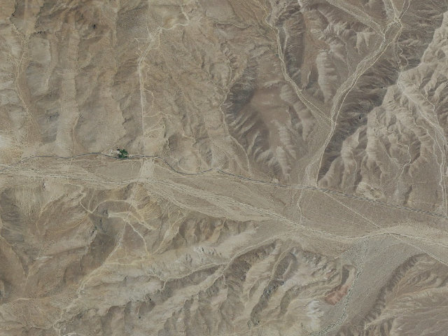 Aerial image of Jawbone Canyon Dispersed Camping