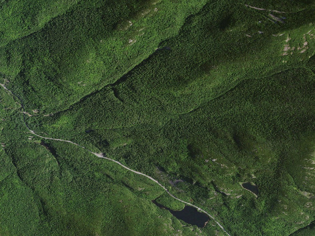 Aerial image of Jct Roaring Brook Trail To Washbowl Trail [DEC #13928] (Giant Mountain Wilderness)