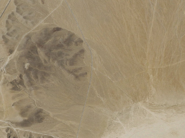 Aerial image of Jean / Roach Dry Lakes Dispersed Camping