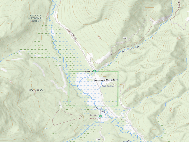 USGS topographic map of Jeanette
