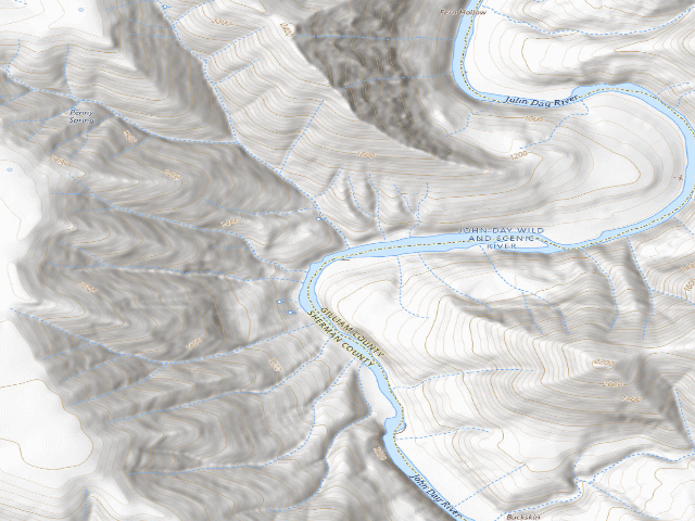 USGS topographic map of Jeep Camp